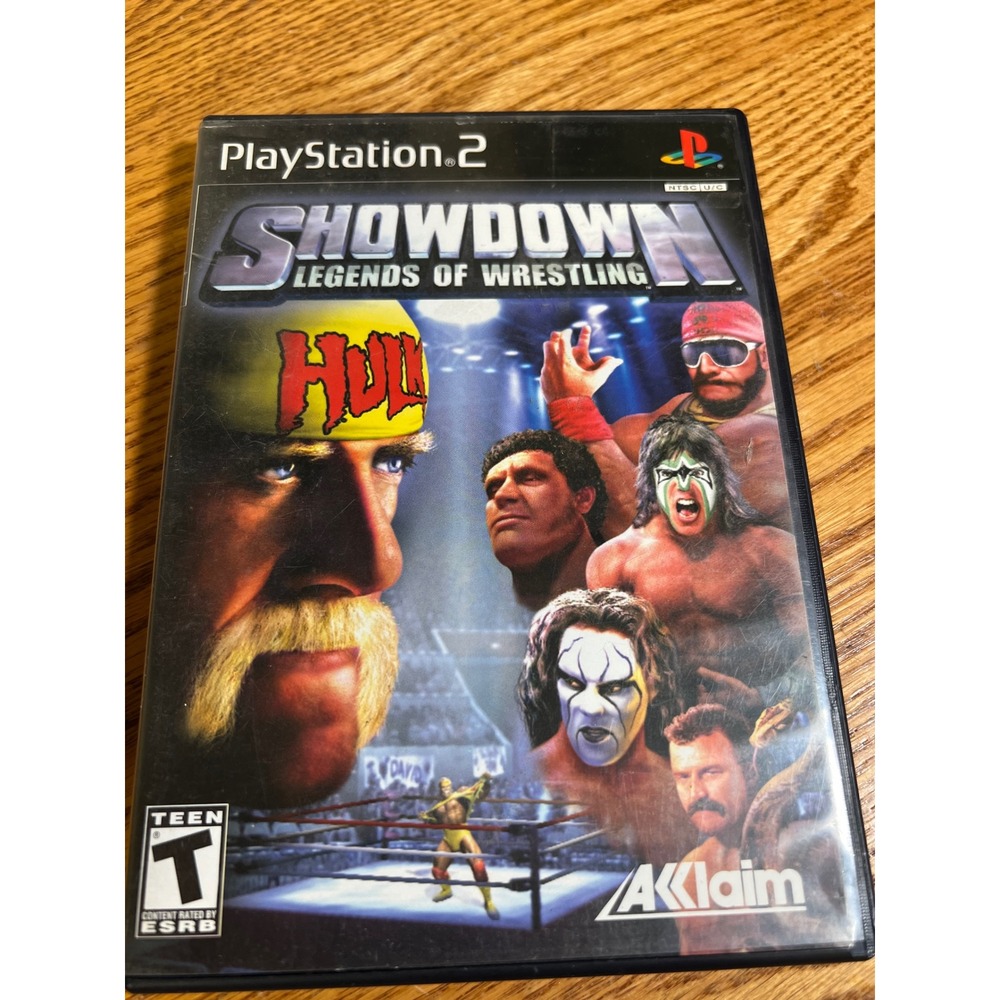 Showdown Legends of Wrestling Sony PlayStation 2 PS2 2004 Acclaim Hulk Hogan